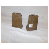 ROYCROFT BOOKENDS 5.5" H X 3.5" W