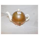 COPPER TEAPOT - CHIP ON SPOUT - DENT ON TOP