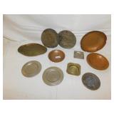 JAPAN ASHTRAY, COPPER AND METAL PLATES