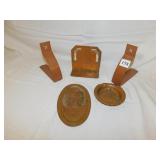 CRAFTSMAN INC. DISH # 412- ASH TRAY, BOOK ENDS