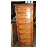 TALL LINGERIE CHEST 3 DRAWER FAUX DRAWER TOP W/ 1