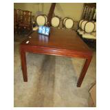 DINING TABLE W/ 42" X 64" W/ TWO 18" LEAVES IN