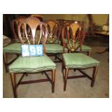 CHAIRS SHIELD BACK INLAY CHAIRS TACK TRIM CHAIRS