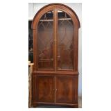 DOME TOP TWO PIECE CHINA/DISPLAY CABINET - 89" H