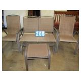 PATIO GLIDER - PAIR OF ARMCHAIRS AND OTTOMAN 41"