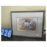 GLEN BARNES 1993 SIGNED PRINT LL 19" X 23" DOUBLE