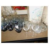 GLASSES, MINI POT, KNIFE