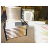 VINTAGE PURSE, CARD INDEX, PICTURE FRAME, DRAWING