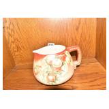 BELLEEK HAND PAINTED WATER PITCHER 5.5" H