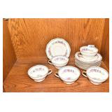 C. A HRENFELDT LIMOGE CUPS/SAUCERS 5 CUPS/SAUCERS