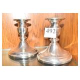 WEBB PEWTER CANDLE STICKS 4.5" H