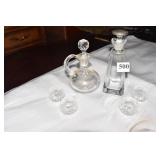 SILVER CHEST WITH BACK SPLASH TURNED LEGS BY