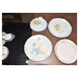 4 HAND PAINTED PLATES