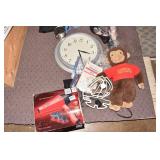BATTERY OP CLOCK, CURIOUS GEORGE, ART SPINNER,