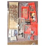 ORGANIZER BINS, TOGGLE BOLTS, KEY SAW HOLES,