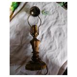 14" GOLD FINISH LAMP BASE NO SHADE