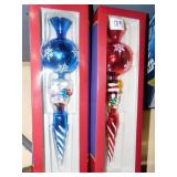 14" GLASS TREE TOPPER IN OB