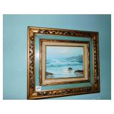 PAINTED ON CANVAS STEVENS WOOD FRAME