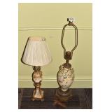 HAND PAINTED LAMP W/ ENAMEL