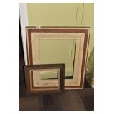 OAK FRAME 26" X 31" AND 14.5" X 18"