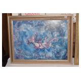 25" X 32" - ON CANVAS WOMAN FIGURE W/ MULTI FACES