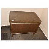 STORAGE OTTOMAN, CABINET ON LEGS