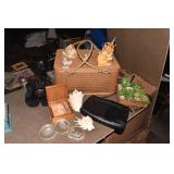 PICNIC BASKET, SHELLS, COASTER, PAPER WEIGHTS 3