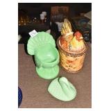 TURKEY CHIP UNDERSIDE LID MARKED BASE F, LEFTON