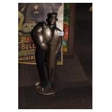24" CHALK FIGURE CHIPPED SIGNED