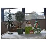 METAL CHRISTMAS TREE AND OTHERS