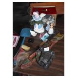 PROP CAMERA, MAGICAL BROOM STICK, CARVED WOOD