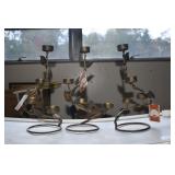 CANDLE HOLDERS W/ GRAPE VINE