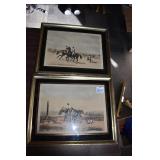 HORSE PRINTS BORCHESE 10.5 X 13" PAIR TO GO