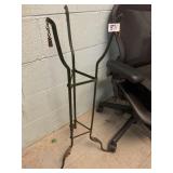 IRON PLANT STAND W/ GOLD LEAF DECORATION 35" H X