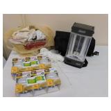 LIGHT BULBS, COLEMAN LANTERN, INSULATED BLACK BAG