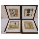 FOUR PRINTS, LONG LIFE, SOUL, PEACE, JOY 13" X