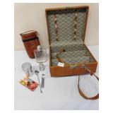 OAK TREADLE SEWING MACHINE WITH CARVED DRAWERS