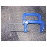2 LARGE 7" OPENING KOBALT CLAMPS