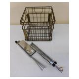 MUSIC STAND AND MILK CRATE