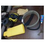 WORK GLOVES, HELMET, ETC.