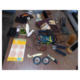 WALLETS, SHOE BRUSH, CUFF LINK SET WEST VA, ETC.