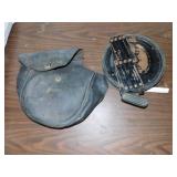 VINTAGE TAPE IN LEATHER HOLDER