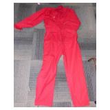 32 X 34 PANTS, BAND JACKET, ETC. NEW RED OVERALLS