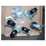 5- 3" CASTERS W/ HARDWARE NEW