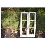 WOOD SHUTTERS CRACKLE PAINT