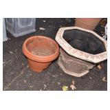 FIBER GLASS, RAILING PLANTER