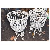 ORNATE ROD IRON PLANTERS