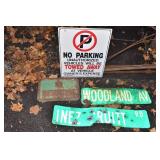 NO PARKING INEZ PRUITT STREET SIGN