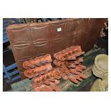 2 TIN PANELS 25X24 LAWN EDGING