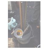 ALUMINUM POTS AND DECORATIVE GARDEN TOOLS